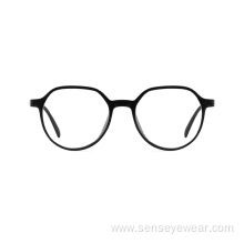 Round Fashion ECO Acetate Optical Designer Glass Frame